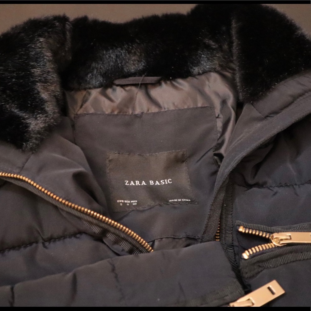 ZARA Basics Black Coat - Women’s - Picture 2 of 3